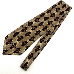 Vintage Givenchy Monsieur Men's Geometric Silk Necktie
